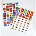 Игра с многоразовыми наклейками "Флаги"