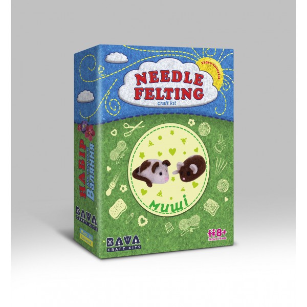 Needle felting kit "Mice"