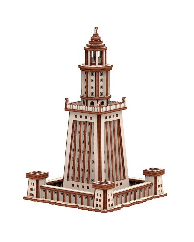 Александрійський Маяк механічна дерев'яна 3D-модель 169 дет.