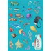 Reusable stickers game "Underwater world"