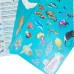 Reusable stickers game "Underwater world"