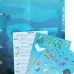 Reusable stickers game "Underwater world"