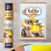  Картина по номерам з наліпками в тубусі "Робот жовтий", 33х48см, 1200 стікерів.