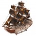 Піратський корабель "Божевільний скарб" конструктор механічний дерев'яний 3D