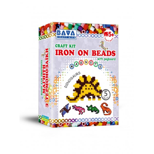 Ironing beads kit "Dinosaurs"