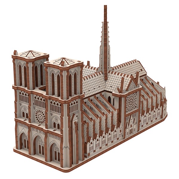 Собор Паризької Богоматері конструктор механічний дерев'яний 3D