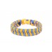 Paracord weaving craft kit "Ukrainian colors bracelet" 