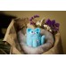 Needle felting kit "Blue Cat"