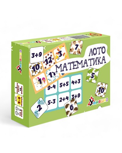 Розвиваюча настільна гра "Лото математика"