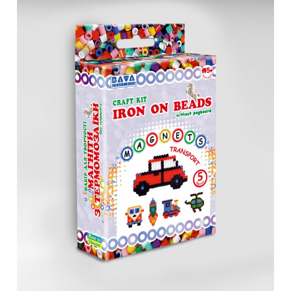 Ironing beads kit "Transport" (no pegboard inside)