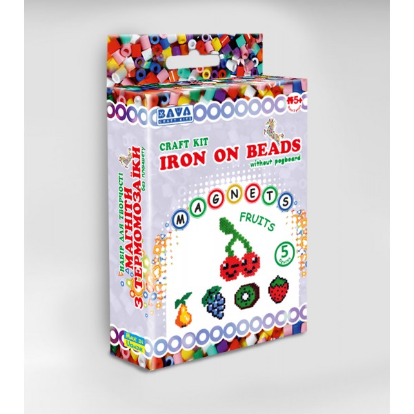 Ironing beads kit "Fruits" (no pegboard inside)